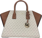 Buy Michael Kors Signature Coated Canvas and Leather Avril Satchel Bag Large in Pakistan