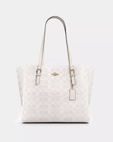 Buy Coach Mollie Tote In Signature Canvas In Chalk Small Bag in Pakistan