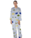 Buy Linen Pajama Suit with Scrunchie - Happy Snooze in Pakistan