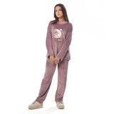 Buy Purple Moon Fleece Pajama Suit in Pakistan