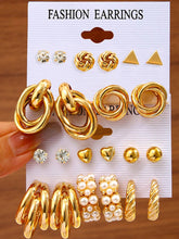 Buy SHEIN 11pairs Faux Pearl Decor Earrings in Pakistan