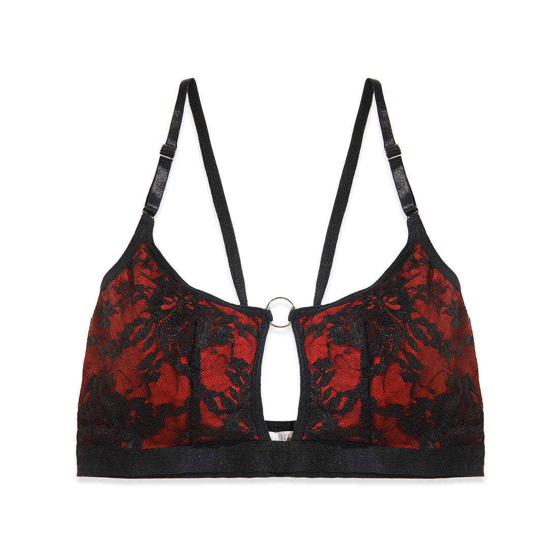Buy Flora Maroon Embroidered Bra in Pakistan