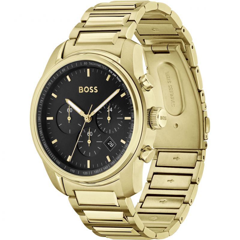 Buy Hugo Boss Men's Chronograph Yellow Gold Stainless Steel Watch 1514006 in Pakistan