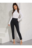 Buy Shein High Rise Vented Ankle Cut Trousers in Pakistan