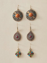 Buy SHEIN 3pairs Bohemian Flower & Water Drop Earrings in Pakistan