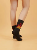 Buy Shein Flame Pattern Socks in Pakistan