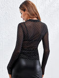 Buy SHEIN BAE Fishnet Sheer Slim Top Without Bra in Pakistan