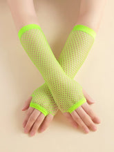 Buy SHEIN Hollow Out Neon Long Gloves in Pakistan