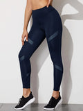 Buy SHEIN Contrast Mesh Tummy Control Sports Leggings in Pakistan
