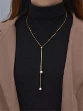 Buy Shein Faux Pearl Decor Y Lariat Necklace in Pakistan