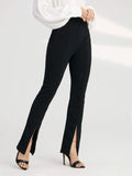 Buy SHEIN BIZwear Solid Split Hem Pants in Pakistan
