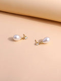 Buy Shein Faux Pearl Decor Drop Earrings in Pakistan