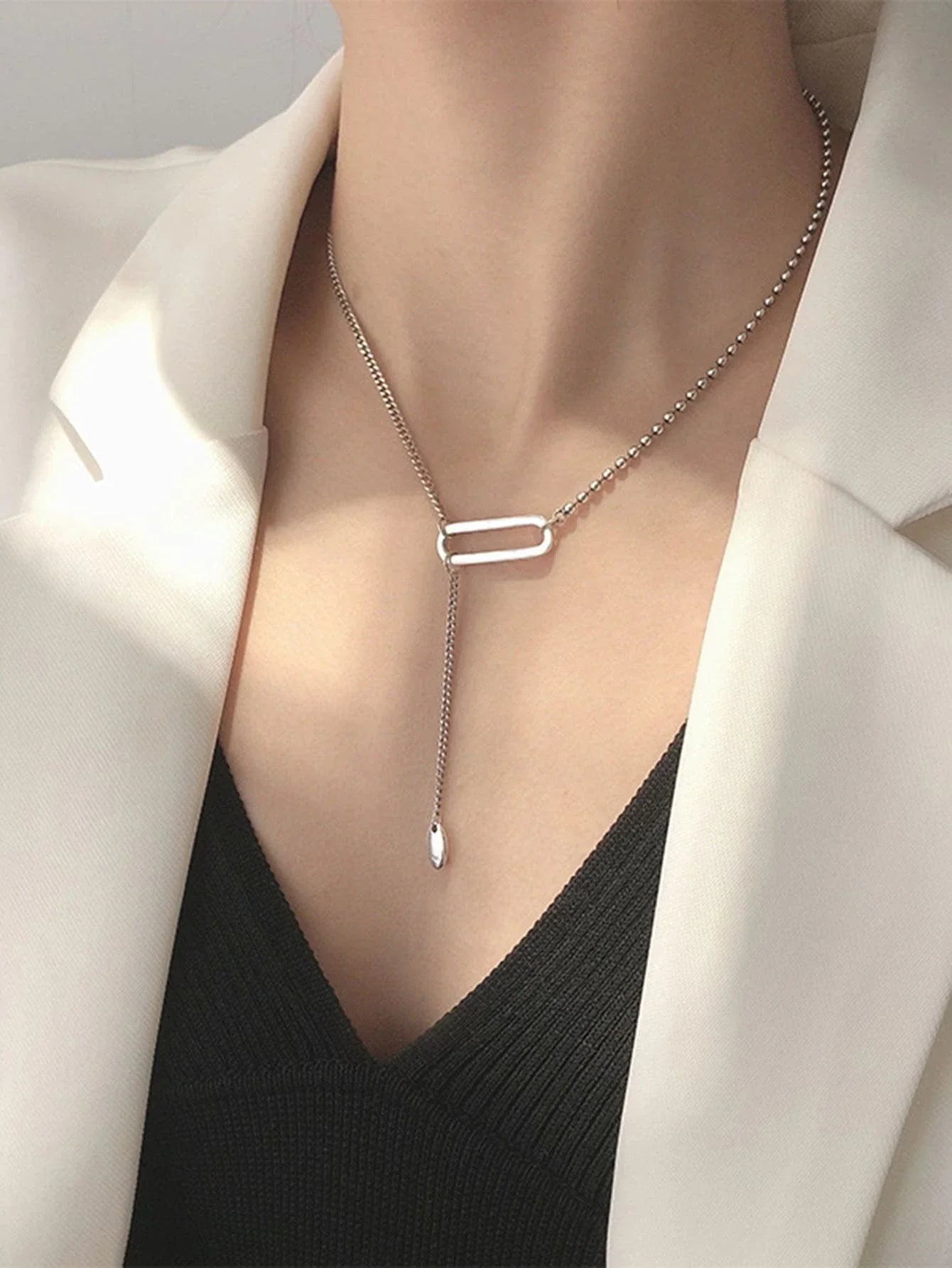 Buy Shein Geometric Detail Necklace in Pakistan