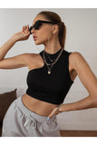Buy Shein Asymmetrical Neck Tank Top in Pakistan