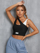 Buy Shein Letter Graphic Cut Out Sports Tank Top in Pakistan