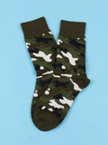 Buy Shein Camo Print Crew Socks in Pakistan