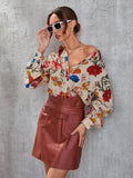 Buy Shein Floral Print Button Front Shirt in Pakistan