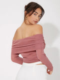 Buy Shein Unity Off Shoulder Ruched Top in Pakistan