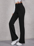 Buy SHEIN Wide Waistband Flare Leg Pants in Pakistan