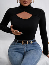 Buy SHEIN Cut Out High Neck Tee in Pakistan