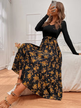 Buy SHEIN Floral Print Belted A-line Dress in Pakistan