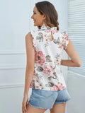 Buy Shein Ruffle Trim Floral Print Top in Pakistan