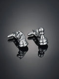 Buy SHEIN 2pcs Men Chess Shaped Cufflinks in Pakistan