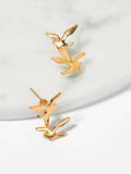 Buy Shein Double Bird Shaped Stud Earrings 1pair in Pakistan
