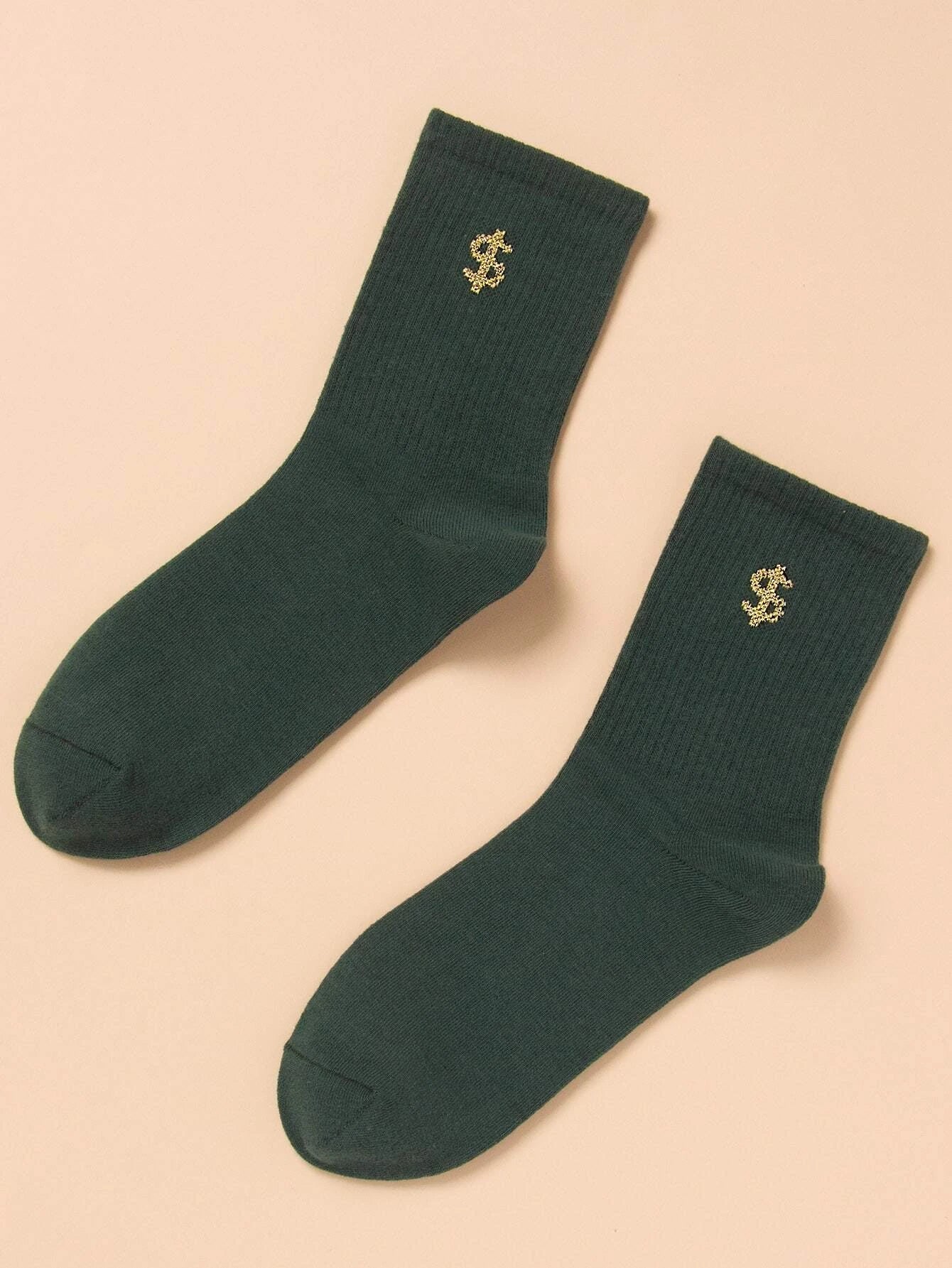 Buy Shein Dollar Pattern Crew Socks in Pakistan