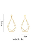 Buy Shein Hollow Out Geo Drop Earrings in Pakistan