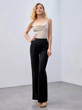 Buy evolu SHEIN Recycled Polyester High-Rise Straight-Leg Pants in Pakistan