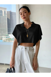 Buy SHEIN DAZY Batwing Sleeve Crop Knit Top in Pakistan