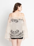 Buy Shein Hollow Out Fringe Hem Shawl in Pakistan