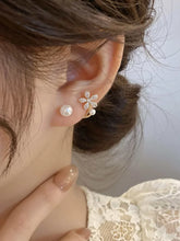 Buy Shein Flower & Faux Pearl Decor Earring Jackets in Pakistan