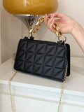 Buy Shein Quilted Detail Chain Square Bag in Pakistan