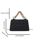 Buy Shein Quilted Detail Chain Square Bag in Pakistan