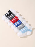 Buy SHEIN 6pairs Baby Shoe Print Socks in Pakistan