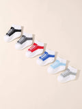 Buy SHEIN 6pairs Baby Shoe Print Socks in Pakistan