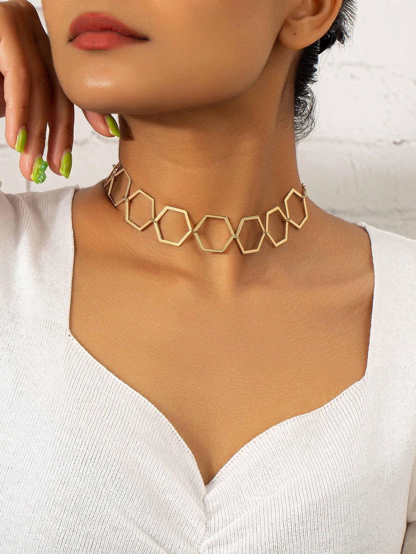 Buy Shein Geometric Decor Choker in Pakistan