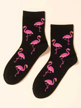 Buy Shein Flamingo Pattern Crew Socks in Pakistan