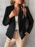 Buy Shein Lapel Neck Single Button Blazer in Pakistan