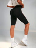 Buy Shein Solid Tummy Control Sports Shorts in Pakistan