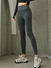 Buy Shein Dazy Striped Panel Yoga Leggings Marled Knit Tummy Control Athletic Tights in Pakistan