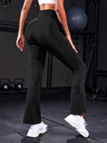 Buy SHEIN Flare Leg Split Hem Sports Pants in Pakistan
