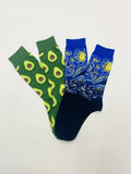 Buy Shein 2pairs Fruit Pattern Crew Socks in Pakistan