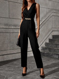Buy Shein Solid Chain Detail Jumpsuit in Pakistan