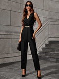Buy Shein Solid Chain Detail Jumpsuit in Pakistan