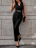 Buy Shein Solid Chain Detail Jumpsuit in Pakistan
