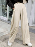 Buy Shein Dazy High Waist Fold Pleated Pants in Pakistan