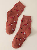 Buy Shein Fox Pattern Crew Socks in Pakistan